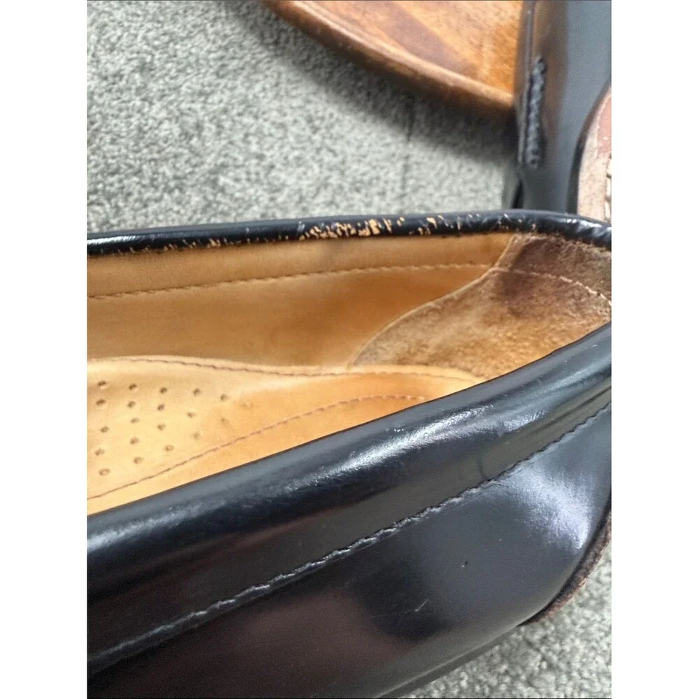 Bass Shoes Mens 10 EE Harrison II Blark Leather Tassel Loafers